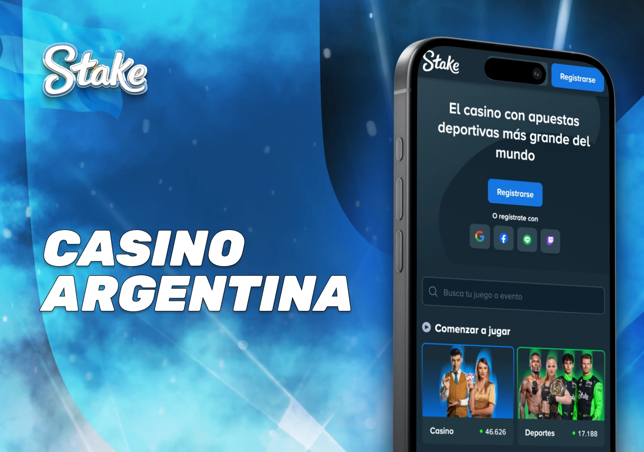 Interface de la plateforme Stake